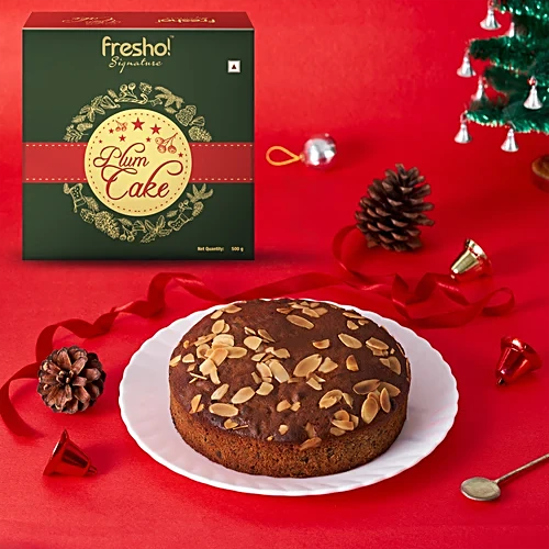 fresho! Signature Plum Cake - Rich Fruit, 500 g