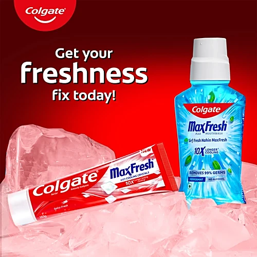 Colgate Toothpaste - Maxfresh Spicy Red, Gel, 4x150 g Multipack