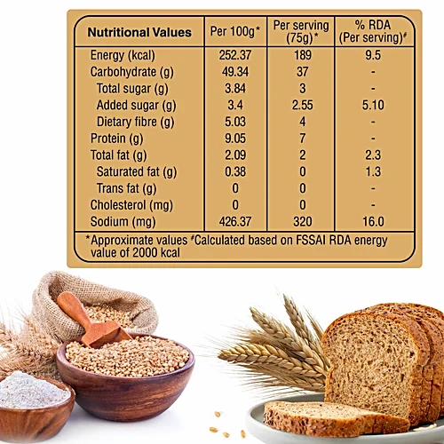 Tasties Brown Bread, 400 g