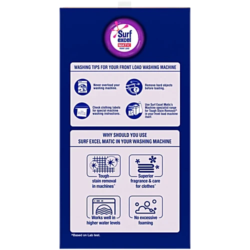 Surf Excel Matic Front Load Detergent Powder, 6 kg