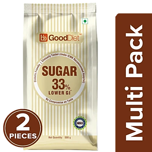 bb Gooddiet Sugar - Low GI, 2x500 g Multipack