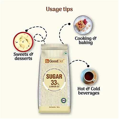 bb Gooddiet Sugar - Low GI, 2x500 g Multipack