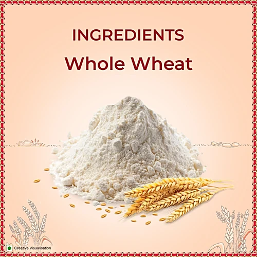 Highlights 0% Maida 100% Atta Aashirvaad Aashirvaad Atta/Godihittu - Whole Wheat, 10 kg