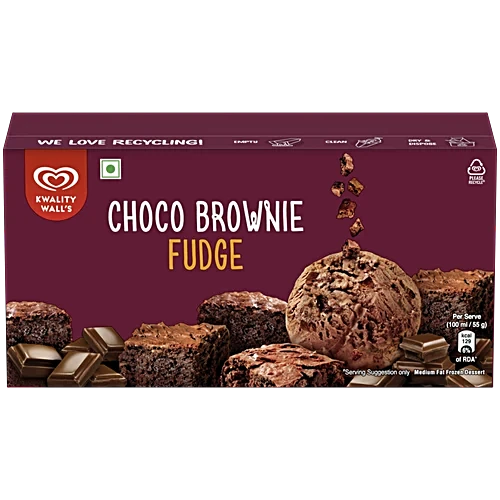 Kwality Wall's Choco Brownie Fudge, 700 ml