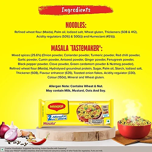 MAGGI 2-Minute Instant Noodles - Masala, 2 x 840 g Multipack
